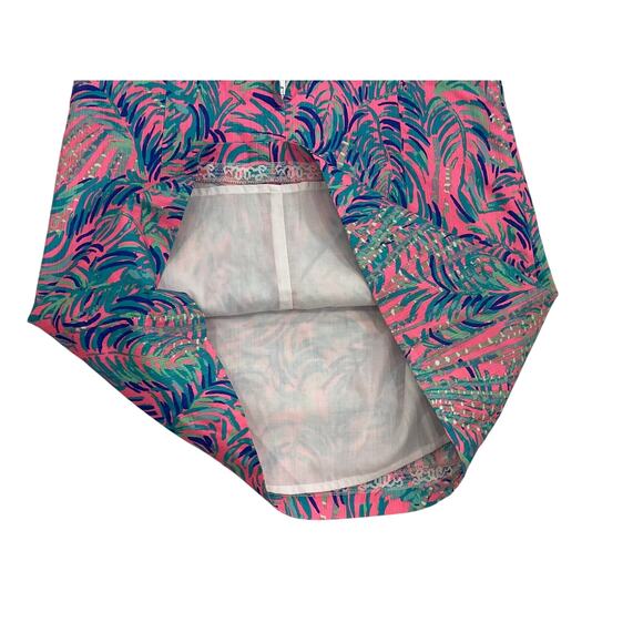 Lilly Pulitzer Girls Mini Mila Shift Dress, Blue, Pink, Tropical, Size 12 - Picture 6 of 13